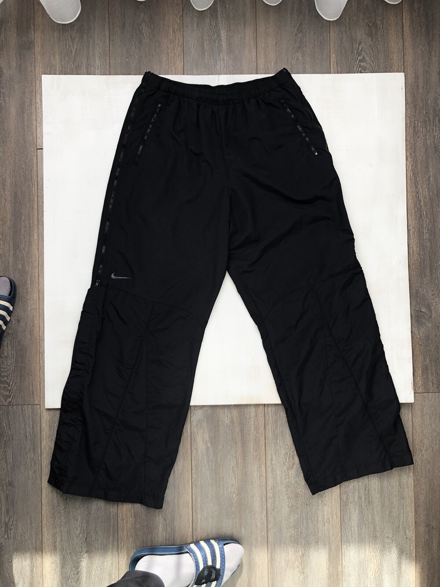Vintage Nike Zipper Nylon Black Pants Drill Y2K | eBay Vintage Nike Zipper Nylon Black Pants Drill Y2K | eBay