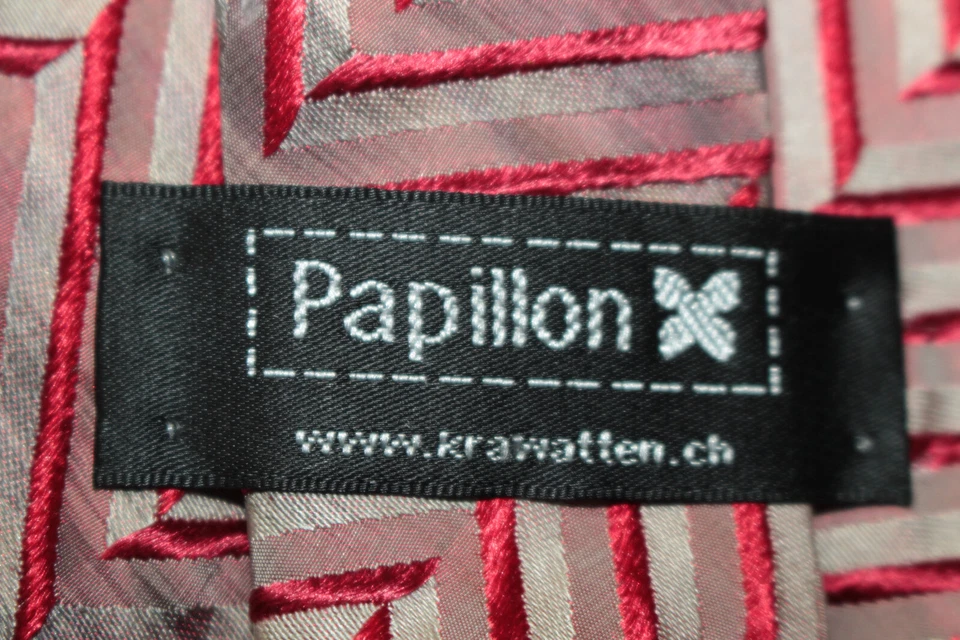 Corbata de seda PAPILLON Made in Italy F70865 Foto 4 de 4