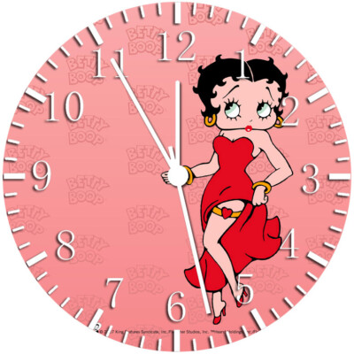 Betty Boop Wall Clock W92 Personalized option with adding name