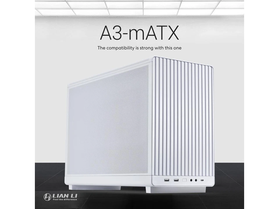 LIAN LI A3-mATX White SPCC M-ATX / ITX Computer Case ------ A3-mATX-W - Image 2 of 4