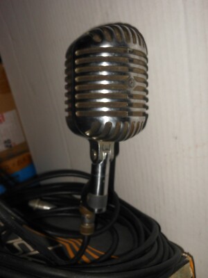 Vintage 1940's SHURE 55 Fatboy Low-Z Dynamic Microphone cable