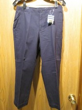 Lands' End Blue Cropped Twill Cotton Chinos Pants Size 6 NEW