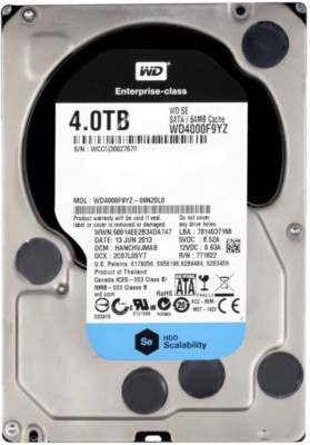 FESTPLATTE WESTERN DIGITAL SE WD4000F9YZ 4TB 7200U/min 64MB CACHE SATA 3.5'' Zoll