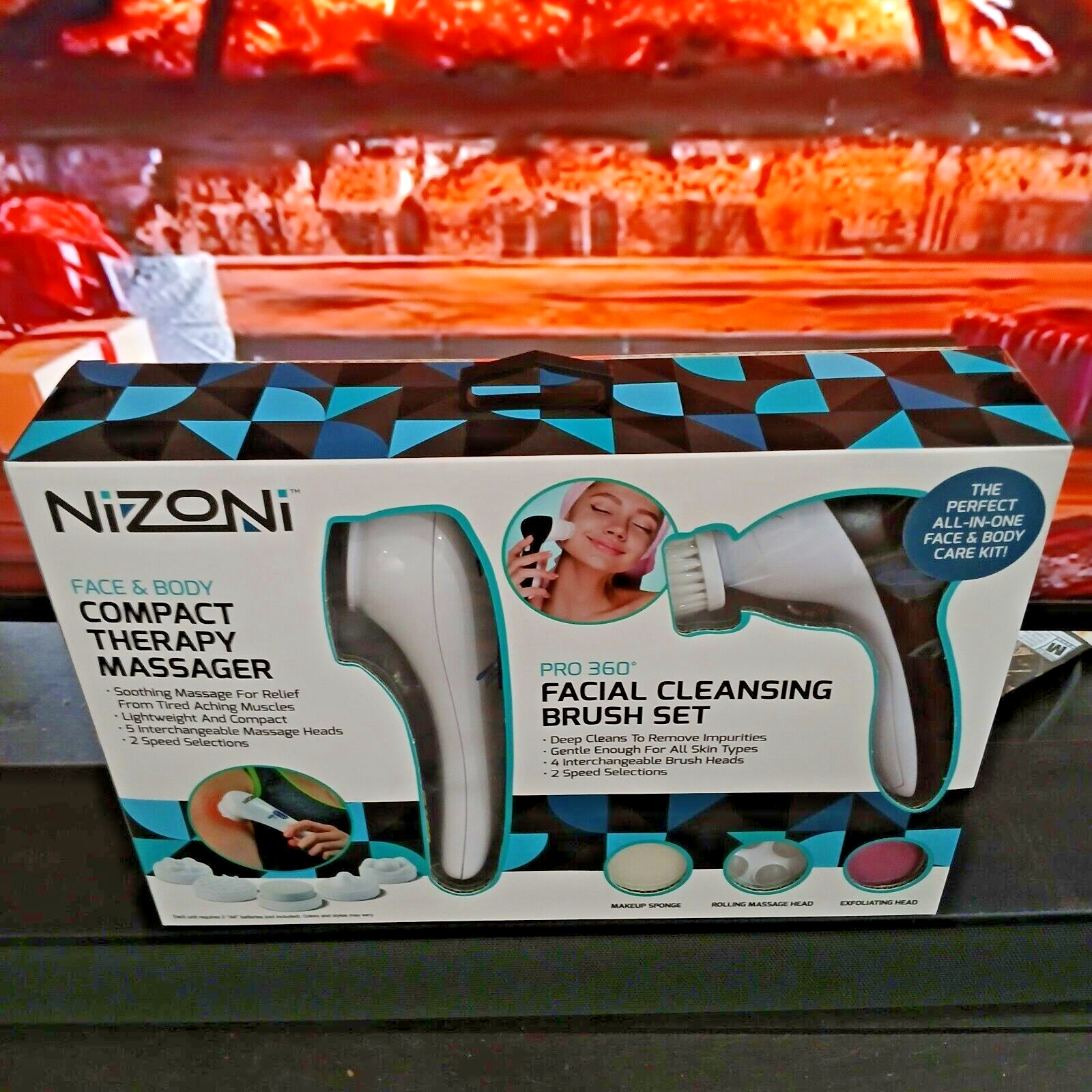Nizoni Pro 360 Facial Cleansing Brush & Body Massager Set
