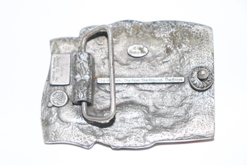 United States Marines Belt Buckle Vintage 1991 Siskiyou Co. USA Made - Picture 3 of 5