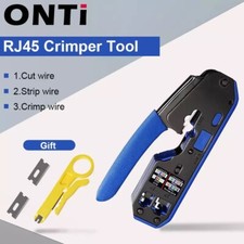 RJ45 Connector Crimp Cable Tool for EZ Cat5 Cat6 Pass Through Legacy RJ45 RJ11