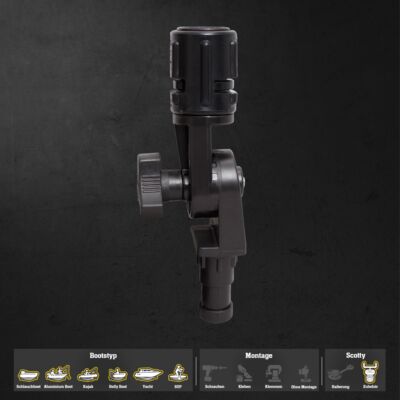 Scotty Gear Head Mount 428 Verstellbare Verlängerung Extender für Zubehör 