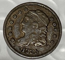 1835 Capped Bust Half Dime, XF / AU High Grade Coin B FREE SHIPPING WITH 5 ITEMS
