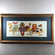 Robert A. Fleming Put Me In Coach! Matted & Framed Print 1985 Signed Vintage