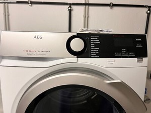 AEG Trockner Wärmepumpentrockner / A+ / 8 Kg / Schnellere Trockenzyklen / ProSen