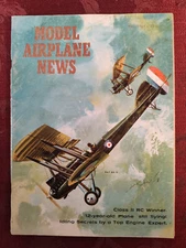 Rare MODEL AIRPLANE NEWS May 1964 Royal Aircraft Factory RAF BE-12 Electra X-35