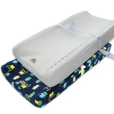 BLUESNAIL PLUSH SUPER SOFT AND COMFY CHANGING PAD COVER,2 PACK,SIZE 16 x 32,NEW