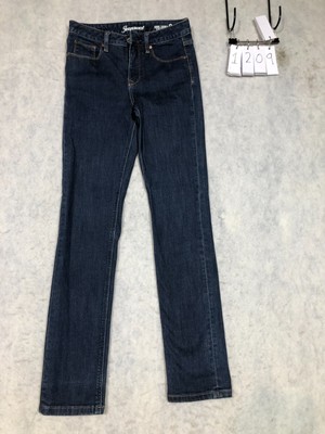 Jeanswest Tummy Trimmer Size 8 Blue Womens Denim Jeans Zip Slim Straight Stretch