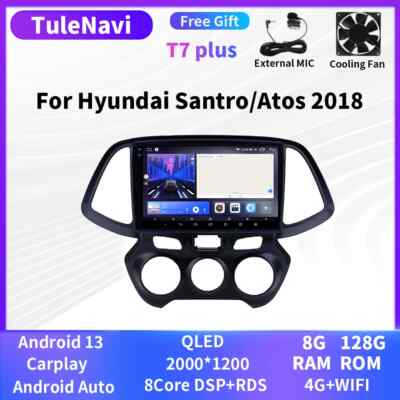 For Hyundai Santro Atos Car Radio Android Auto GPS Navigation Video Multimedia