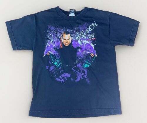 2009 WWE Jeff Hardy T-shirt Youth Size Large Double Sided Excellent Condition
