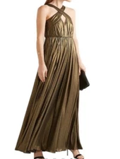 Halston Heritage Gown Gold Bronze  10
