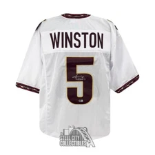 Jameis Winston Heisman 13 Autographed Florida State Custom White Jersey - BAS