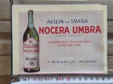 Antica pubblicità del 1931: acqua Nocera Umbra + Fiuggi + cioccolato Suchard