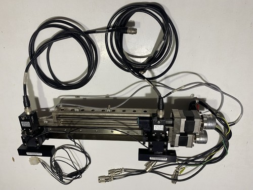 Double Independent 12" Linear Rail w/ 2 stepper motors, 2 Encoders, 2 Cameras