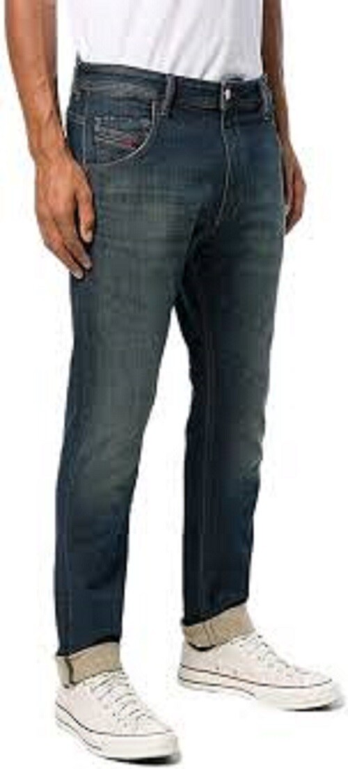 DIESEL KROOLEY-T Jogg Jeans Stretch Tapered 084YR Blue Denim Men's