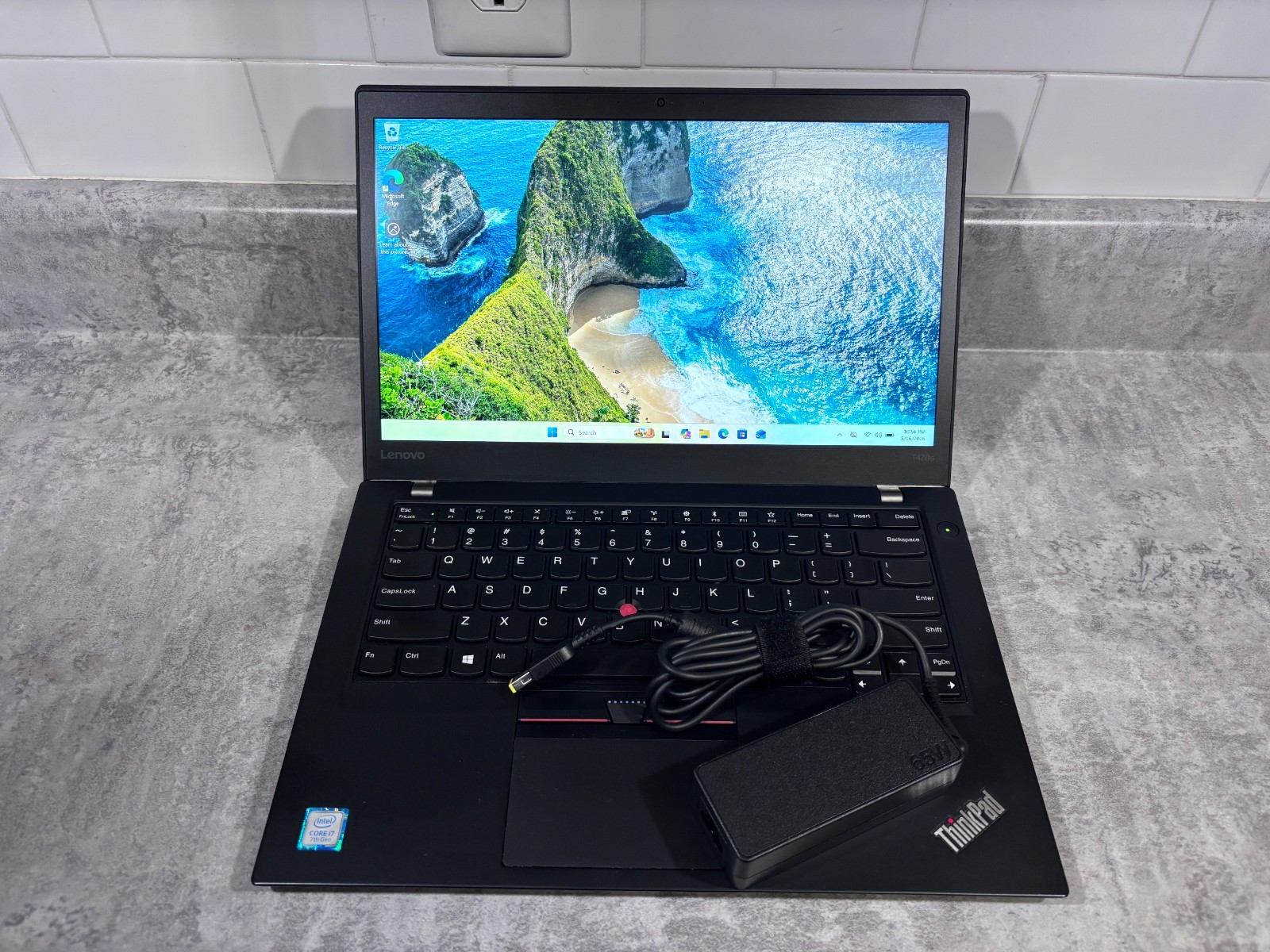 Lenovo ThinkPad T470S, 14-Inch Laptop, with i7-7500U