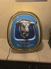 Vintage 1980 Schlitz Malt Liquor Lighted Beer Sign Ad Bull Red Eyes Not Working