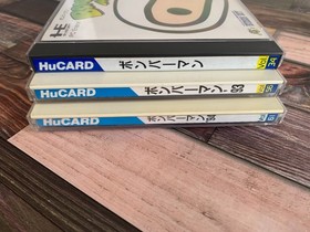 NEC PC Engine Bomberman 93 94 Lot 3 HE System HuCard Japan w/Box Instructions