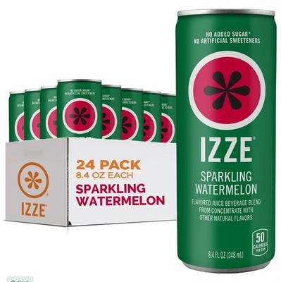 Sparkling Watermelon Juice, No Sugar Added, 8.4 FL OZ, 24 Cans
