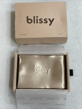 Blissy Mulberry Silk Standard Pillowcase Champagne Or Taupe New