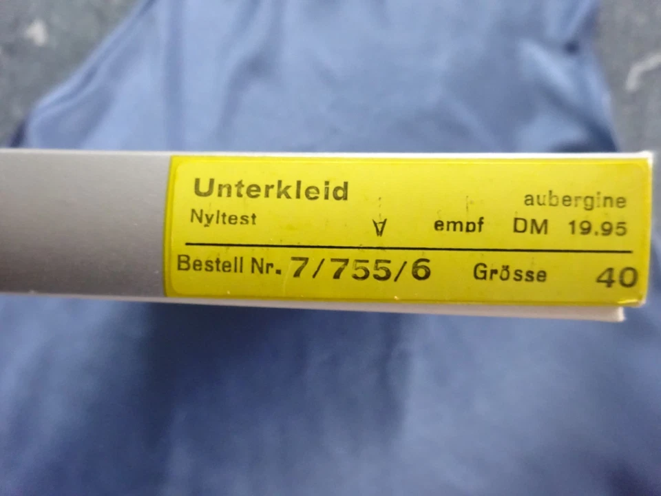 Rare Très Jolie Nuisette vintage 80 Schiesser S-line Taille M FR40 US8 UK12 EU38 - Photo 2/4