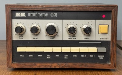 Korg Mini Pops 35 Drum Rhythm Machine Vintage 1970s Parts READ