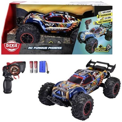 Dickie Toys RC Truggy Furious Phoenix 1:10 Elektro Modellauto inkl. - Sehr Gut