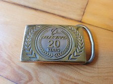 Boeing 20yr Gold Belt Buckle Real Gold