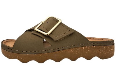 Rohde Leder Pantolette Olive 6220-61 Damen Schuhe Foggia-D