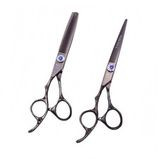 6" Left-Handed Hair Cutting Thinning Scissors, Sharp Barber Shears.