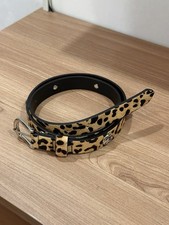 Stussy SS-Link Studded Belt 'Hairy Cheetah Print' - S/M