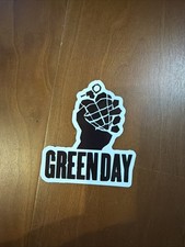 Green Day Logo Sticker Hand Granade B&W Decal Iconic 90s Band For Laptop New!