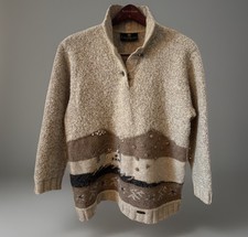 Giesswein Wool Sweater Sheep Pure New Wool Austria Size 44 Large