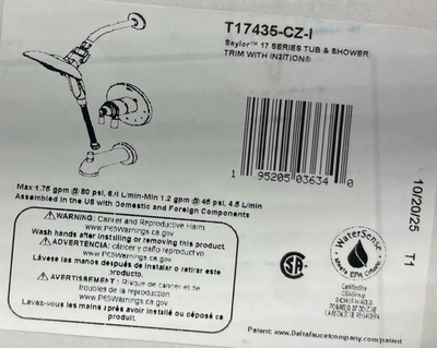 #ad Delta Saylor Pressure Balanced Tub and ShoweChampagne Bronze *READ* $122.39