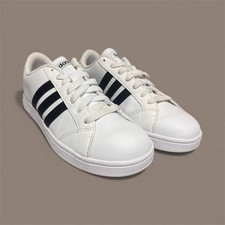 Adidas Neo Baseline Casual Court Sneakers Size 6 1/2 Men 8 Women White
