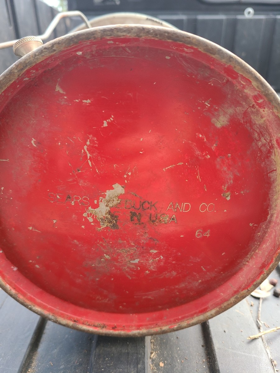 1964/5 シアーズ476.74070 Vintage SEARS ROEBUCK AND CO. Lantern 7-64 Red & Black 2