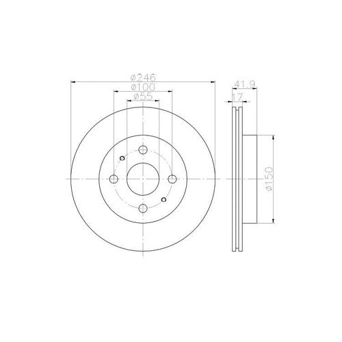 Textar Disques de Frein + Plaquettes Avant pour Daihatsu Copen Cœur Sirion - Photo 2/10