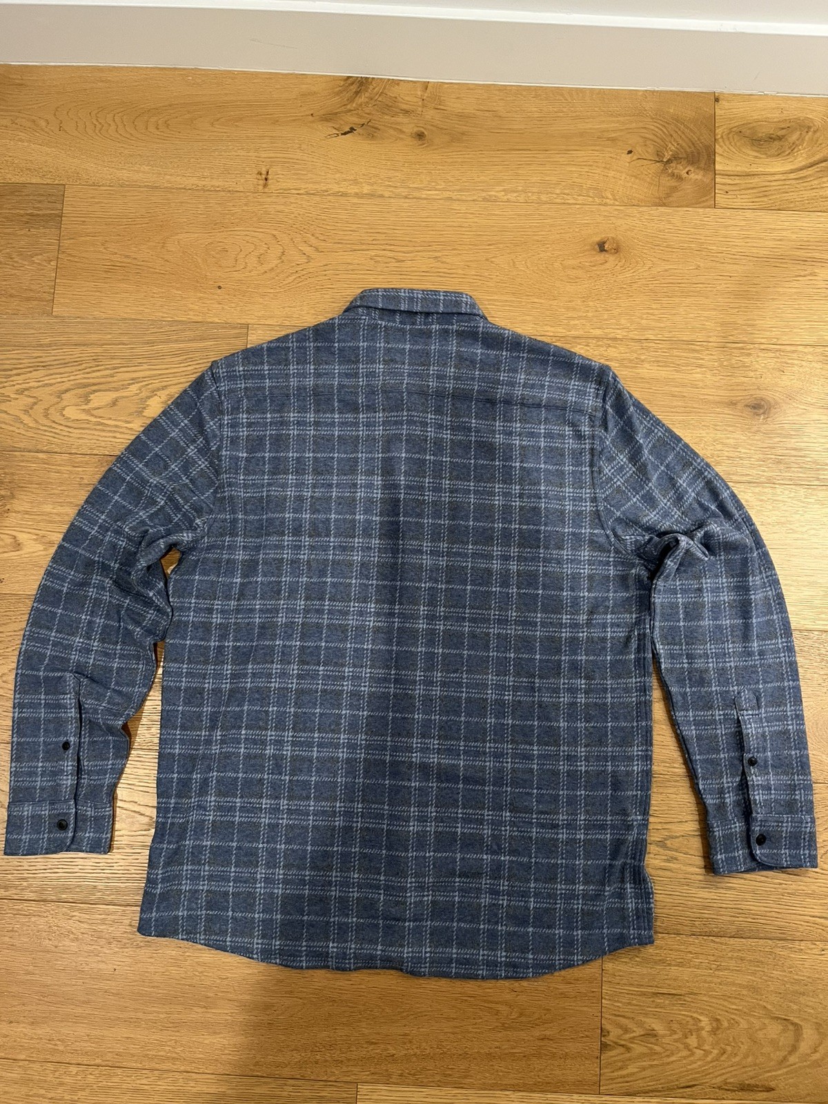 New With Tags FAHERTY BRAND Legend Sweater Shirt Blue Castle Lake Plaid Size XXL thumbnail 10