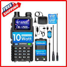Digital Handheld Radio Scanner Fire Police VHF FM EMS Ham 2 Way Transceiver Dual