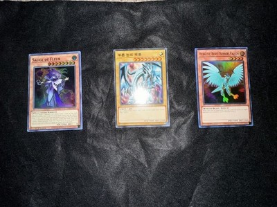 Konami Yu-Gi-Oh! 3-Card Lot Sauge de Fleur Blue-Eyes White Dragon Berners Falcon
