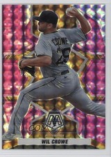 2022 Panini Mosaic Pink Camo Mosaic Prizm Wil Crowe #16 05v0