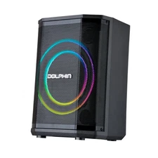 Dolphin SP-885RBT 8" Bluetooth Party Speaker w/ Mic, TWS, LED Lights, USB/FM