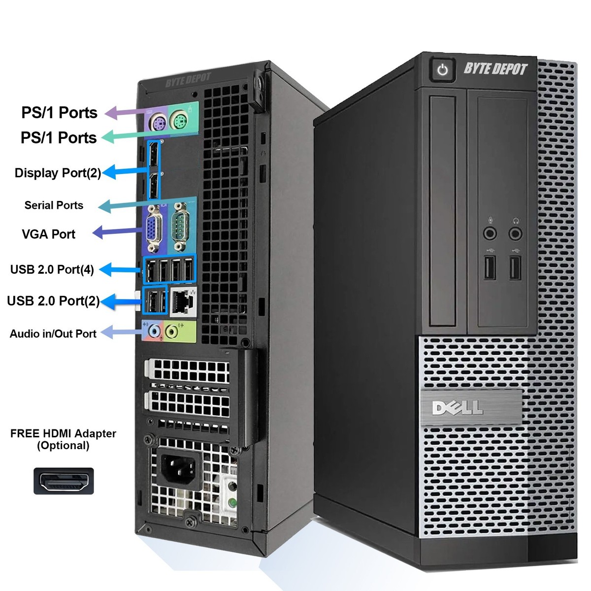 DELL Desktop Computer PC i5, Up to 64GB RAM 17TB SSD, Windows 11