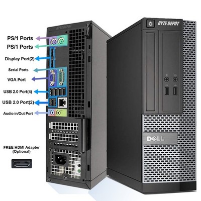 DELL Desktop Computer PC i5, Up to 64GB RAM 17TB SSD, Windows 11 Pro 25H2, WiFi