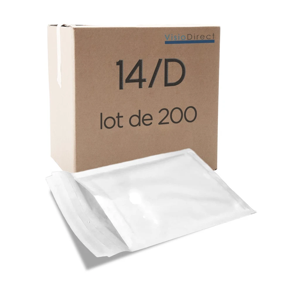 Enveloppe à bulles pour expedition D/4 20 x 27,5cm 180 x 265 mm blanche - Photo 3/4